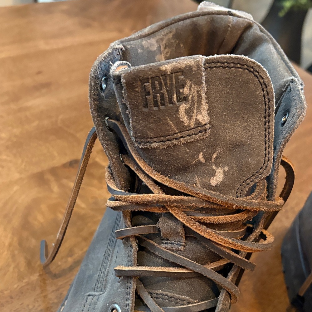 Frye Men's Brown Leather Boots Size 11 - Picture 3 of 9